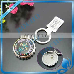 Cap Shape Bottle Opener Keyring Metal thumbnail-1