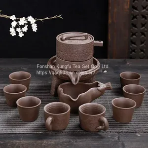 Full Automatic Purple Sand Stone Grinding Kungfu Tea Ware. thumbnail-1