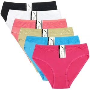 Yun Meng Ni Sexy Underwear Waist Lace Briefs Fat Women Cotton Big Size Panties thumbnail-1