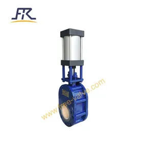 FRZ674TC Pneumatic Ceramic Double Disc Gate Valve thumbnail-5