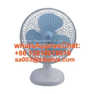 12 Inch Vintage Desk Fan With Aluminum Blades Metal Table Fan thumbnail-5
