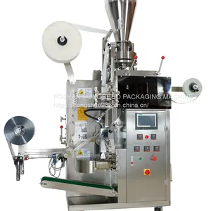 Automatic Tea Bag Packaging Machine (inner Bag + Thread + Tag + Outer Envelope) Paper,plastic Packaging thumbnail-1