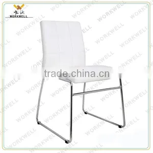 WorkWell Hot Sale High Quality PU Leather Without Armrests Dining Chair With Metal Frame Kw-D4032a thumbnail-1