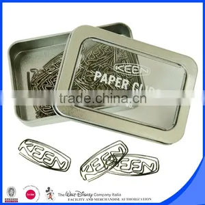 Tin Box Package Customized Logo Metal Paper Clip Stainless Steel thumbnail-1