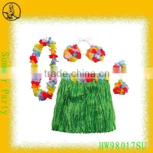 Girls Sexy Five Pieces Hawaiian Set/ Girl's Hawaii Hula Garland Set thumbnail-1