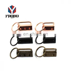 Custom Metal Rainbow Color Key Fob Hardware Tail Clip With Key Ring thumbnail-2