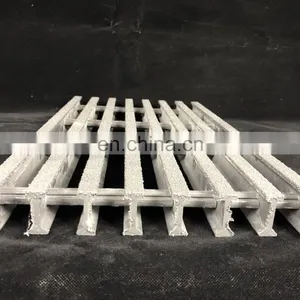 High Strength Composite Fiberglass Reinforced Anti Slip FRP Plastic Pultruded FRP Grating thumbnail-5