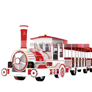 58 Seats Diesel Type Trackless Train Park Tourist Train Without Rail thumbnail-1