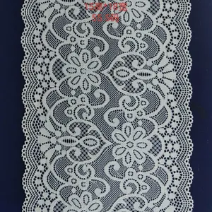 Lace Accessories 8-13cm Wide Floral Stretchy Lace Elastic Trim Fabric for Garment & DIY Craft Supply thumbnail-2