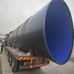 Dn3000 Pe-coated Outside and Ep-coated Inside Plastic-coated Steel Pipe, Jacking Pipe, Large-diameter Spiral Steel Pipe, Customized by Hengyun thumbnail-4