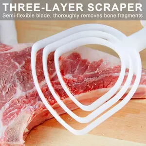 Professional Square Stainless Steel Bone Dust Scraper- Catering Kitchenware Square Bone Dust Remover thumbnail-3