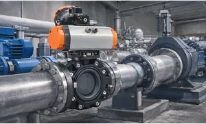 PVC-U Lug Butterfly Valve Pneumatic Actuated Valve for Industrial Pipeline System thumbnail-4