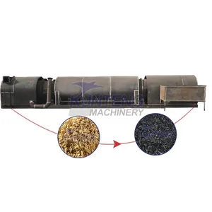Domestic Waste Pyrolysis Furnace Rotary High Temperature Pyrolysis Equipment Organic Waste Incineration Carbonization Furnace EPC thumbnail-1