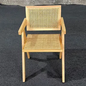 Free Sample Natural Luxurious Wooden Wholesale Dining Chairs Solid Wood Hotel Restaurant Dining Chairs thumbnail-2