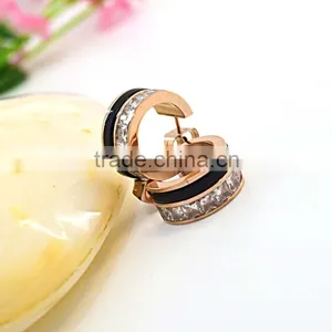 Wholesale Fashion Jewelry Cheap Wholesale Crystal Gold Stud Earrings thumbnail-5