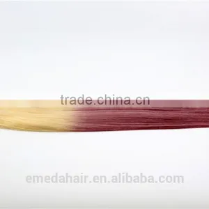 Manufacturer Wholesale Brazilian Human Hair Wet and Wavy Clip in Hair Extensions thumbnail-1