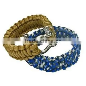 Fashion 2 Color Gold Adjustable Paracord Bracelet Shackle thumbnail-2