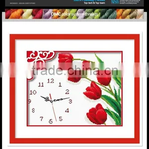 2014 DIY Handcraft Clock Cross Stitch thumbnail-3