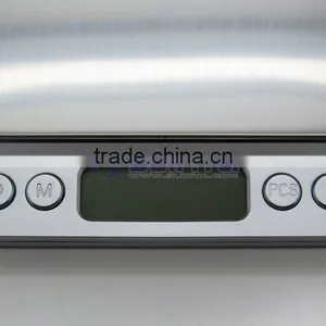 60 Second Auto Off 2000g 10cm x 10cm Square Metal Tray I2000 Kitchen Scale thumbnail-3