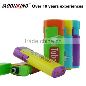 Custom Printing Electronic Windproof Cigarette Lighter With LED Torch thumbnail-1