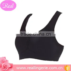 High Resilient Triangle Hollow Out Vest Sports Bra thumbnail-1