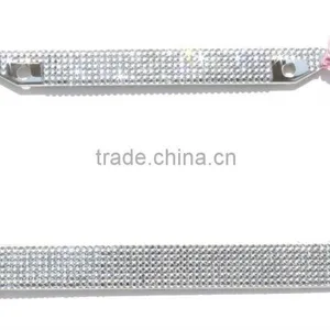 Diamond Pink Bow Girls Bling Crystal License Plate Frames thumbnail-3