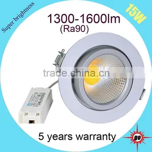 Ra90 Innovative 15w Led Lights High Best Price 360 Degree Ajustable Cob Gimbal Downlight thumbnail-5
