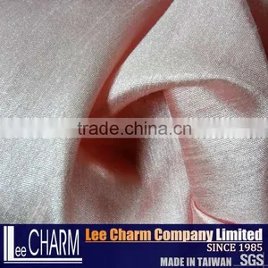100% Polyester Satin Fabric for Bridal Dress in Pink Colour thumbnail-1