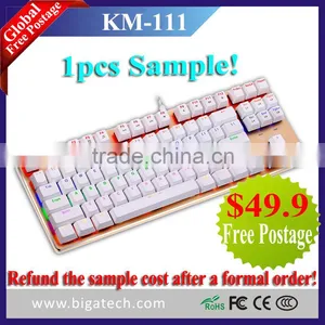 87keys RGB Mechanical Backlight Gaming Keyboard thumbnail-1