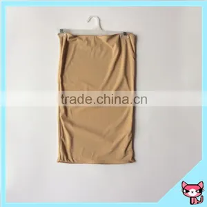 Simple Style Spandex/Polyester Fleshcolor Wrap Chest Dress thumbnail-1