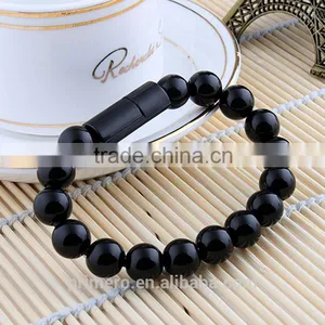 Universal Micro to USB Cable Beads Bracelet Charging Sync Data Cable Cord for Samsung Smartphone Tablet thumbnail-2