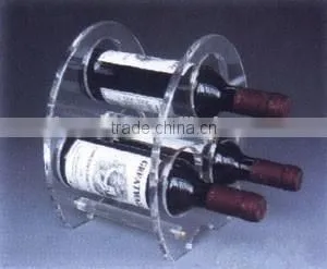 GH-RZ267 Different Acrylic Wine Bottle Rack Display Holder,Artistic Design Acrylic Wine Display Rack thumbnail-1