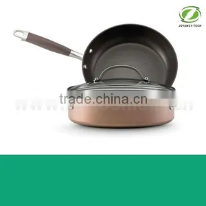Aluminum Non-stick Casserole Cookware Stock Pot Cooking Pot Multi-purpose Gold Color Stainless Steel Handle thumbnail-1