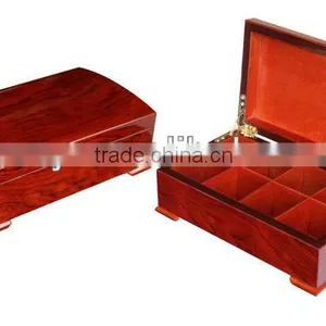 High Gloss Antique Wooden Tea Box thumbnail-1