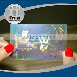 Custom Transparent Hologram Overlays for id Cards Holographic Overlay for Pvc Cards thumbnail-1