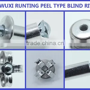 HIGH QUALITY OPEN END FACTORY BUTTON HEAD AL/ST PEEL RIVETS thumbnail-1