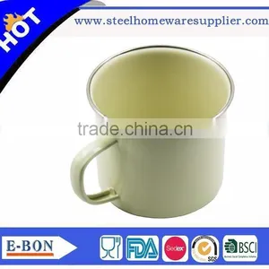 High Quality Metal White Color Enamel Cup thumbnail-1