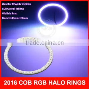 Hot Selling Plasma Cob Rgb Color Led Angel Eyes for Bmw E60 Color Changing Drl Daytime Driving Light Fog Light thumbnail-1
