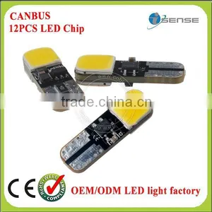 COB 12PCS LED Chips 12V T10 Led Lamp White LED Interior Light Car Lamp thumbnail-6
