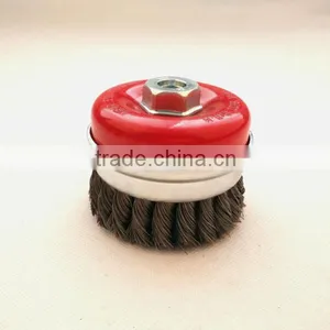 Knotted Cup Brushes With Bridle, Diameter 90mm or 3 1/2" thumbnail-1