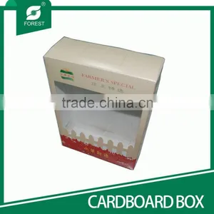 DECORATIVE CARDBOARD PACKING BOX FOR FRUIT WITH PVC WINDOW thumbnail-1