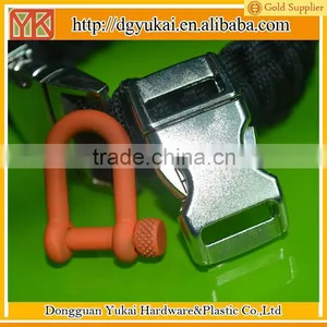 Yukai Matt Silver Side Release Buckle Metal Alloy Buckle for Paracord thumbnail-1