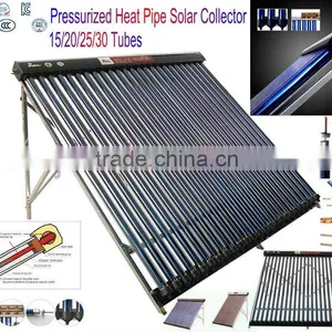 10/15/20/25/30 Vacuum Tubes Pressurized Heat Pipe Solar Collector thumbnail-1