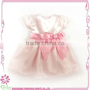 OEM 18 Inch Baby Doll Dress With Pink Knot for Sale thumbnail-1
