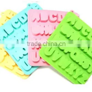 New 26 Alphabet Letter Silicone Resin Ice Cream Soap Cube Tray Form Mold thumbnail-2