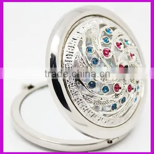 Factory Customized Rhinestone Crystal Bling Compact Mirror thumbnail-3