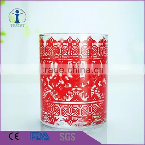 Best Selling High Quality Colorful Decal Glass Candle Jar thumbnail-5