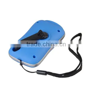 Outdoor Camping 3 LED Recharging Hand Crank Mini Dynamo Flashlight thumbnail-3