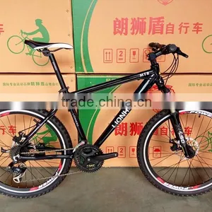 26 Inch Aluminum Alloy Black Mountain Bike thumbnail-1