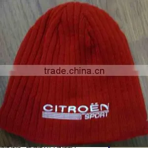 Stripe Knitted Brand Design Knitted Beanie,rib Knitted Hat,brand Knitted Beanie thumbnail-1